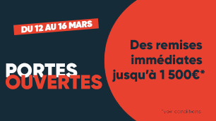 Journées portes ouvertes : des remises immédiates sur des véhicules prêts à livrer !
