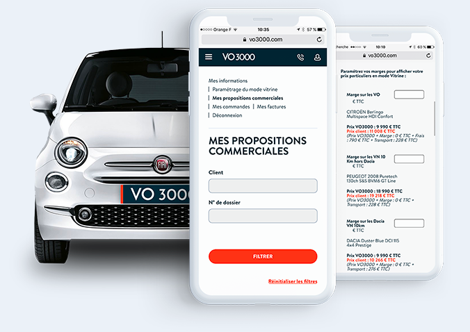 Votre espace personnel VO3000 c’est :